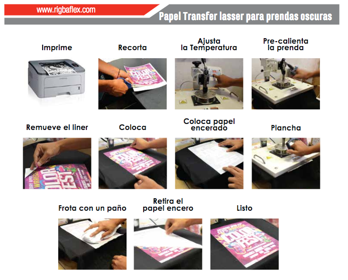 papel transfer textil, papel transfer para camisetas