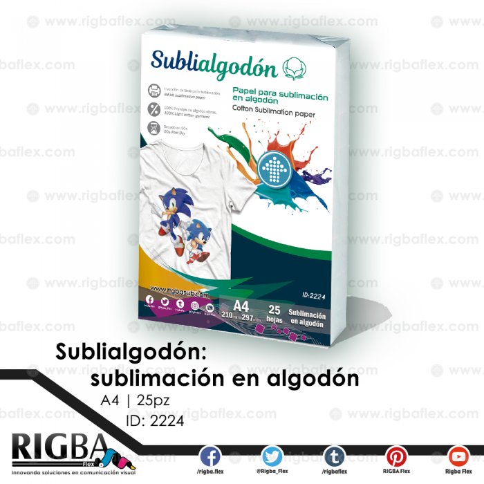 Papel para sublimacion con adhesivo 1.32m x 100m